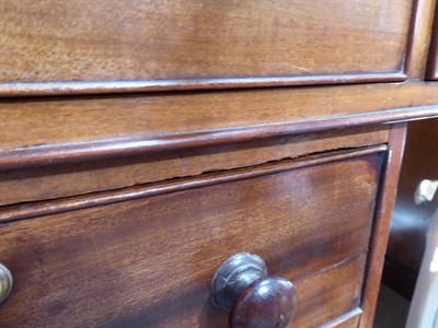 Lot 134 - An Early Victorian Mahogany Pedestal Desk, mid 19th century, the moulded rectangular top with a...