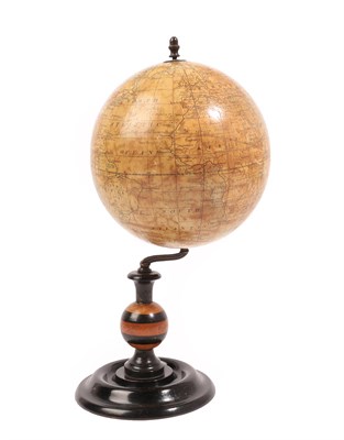 Lot 135 - A 6in Bacon's School Globe, late 19th/early 20th century, with hand-coloured printed gores,...