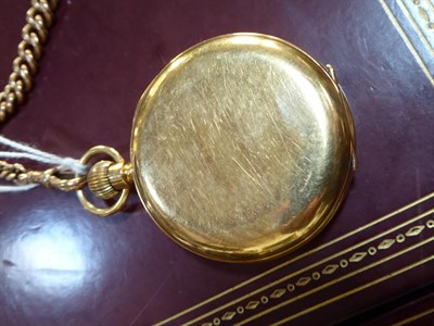 Lot 188 - An 18 Carat Gold Open Faced Pocket Watch, signed Rolex, 1906, lever movement signed, enamel...