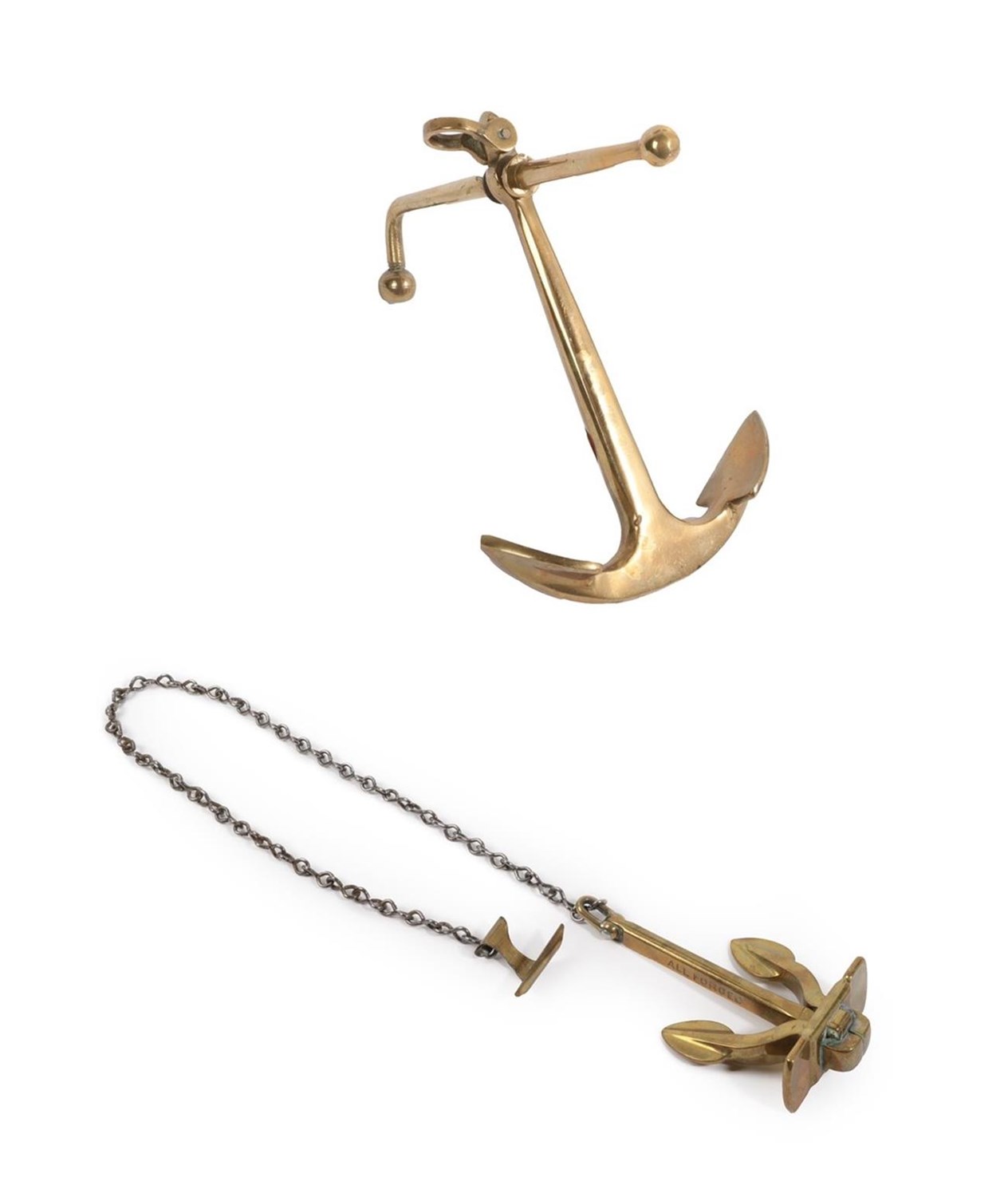Lot 232 - A Taylor's Dreadnought Type Miniature Anchor, early 20th century, possibly a salesman's sample,...