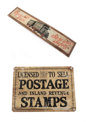 Lot 235 - A Pickfords Advertising Tin Sign, inscribed Moved with Ease, Store with Safety and with a...