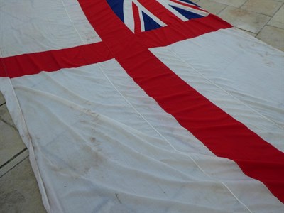 Lot 251 - A White Ensign Naval Flag, 532cm by 275cm