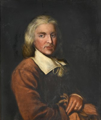 Lot 343 - After Jacob Huysmans (c.1633-1696) Flemish   Portrait of Isaak Walton, half length, wearing a broad