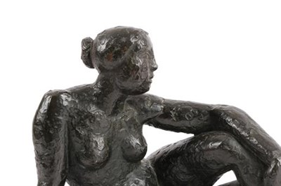 Lot 371 - Frank Dobson RA (1886-1963) Reclining nude Signed and numbered 2/3 , bronze, 32cm by 22.5cm by...