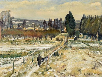 Lot 413 - Ronald Ossory Dunlop RA (1894-1973) ''Melting Snow''  Signed, oil on canvas, 74.5cm by 96.5cm...