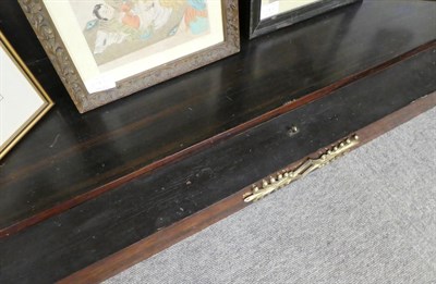 Lot 423 - A Regency Ormolu Mounted Rosewood Open Bookcase, early 19th century, the later rectangular grey...