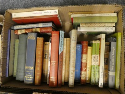 Lot 68 - Six boxes of miscellaneous plays and poetry, mostly 20th century, some first editions (qty)