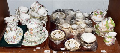 Lot 98 - Assorted china tea wares to include Minton Haddon Hall, Wedgwood Hathaway Rose, Royal Albert Albany