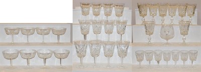 Lot 148 - A part suite of Waterford crystal to include twelve red wine glasses, eight white wine glasses,...