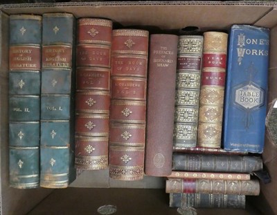 Lot 180 - A collection of books including Dickens, Jane Eyre 1857 New Edition, various bindings etc...