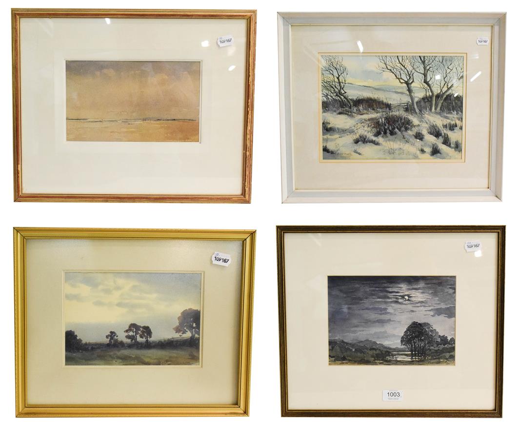 Lot 1003 - John Frederick Palmer RWA (b.1939) a Clearing Shower, signed watercolour, 16cm by 26.5cm,...