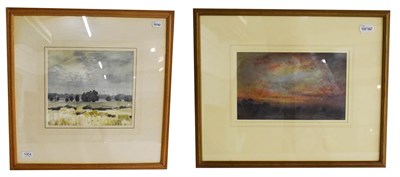 Lot 1004 - J Edward Slater RWS (British 20th century) landscape in Leicestershire, signed watercolour,...