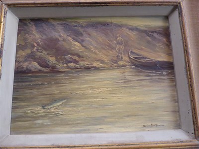 Lot 1088 - William Ellis Barrington-Browne (1908-1985) ''A Wye Fish'', signed oil on board, 21.5cm by 30cm...