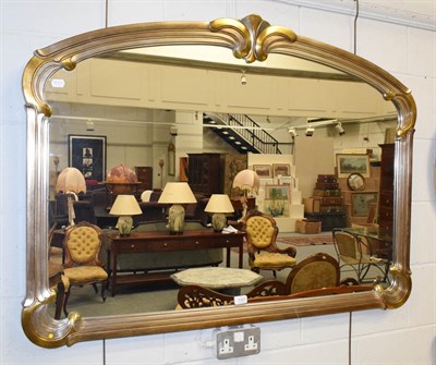 Lot 1121 - A modern gilt and silvered mirror, 124cm by 89cm