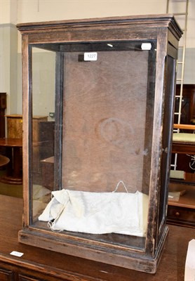 Lot 1227 - An ebonized shop display cabinet, 45cm by 26cm by 69cm