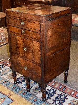 Lot 1237 - A George III mahogany gentleman's washstand, 51cm by 45cm by 91cm