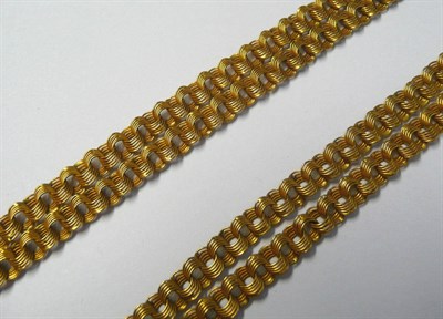 Lot 681 - An Extremely Long Russian Guard Chain, of multiple loop links, length 278cm (9 feet)