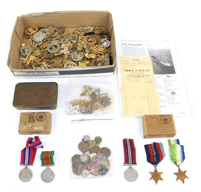 Lot 20 - A Second World War Naval Group, awarded to S/Lt. N A Clarke R.N.V.R., comprising 1939-45 Star,...