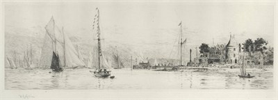 Lot 707 - William Lionel Wyllie RA, RBA, RI, RE, NEAC (1851-1931) Royal Yacht Squadron, Cowes, Isle of...