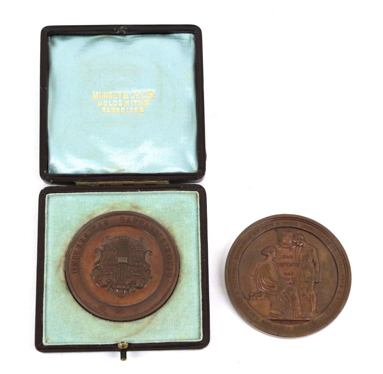 Lot 29 - A Bronze Medal Commemorating the Foundation of the City of London School, 1834, designed by...