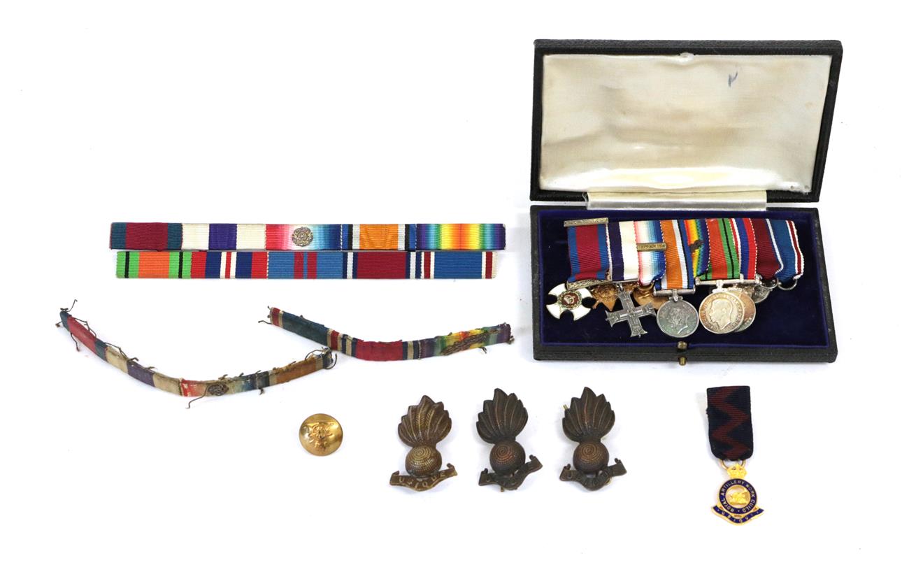 Lot 30 - A First/Second World War DSO, MC Group of Miniature Medals, comprising Distinguished Service Order