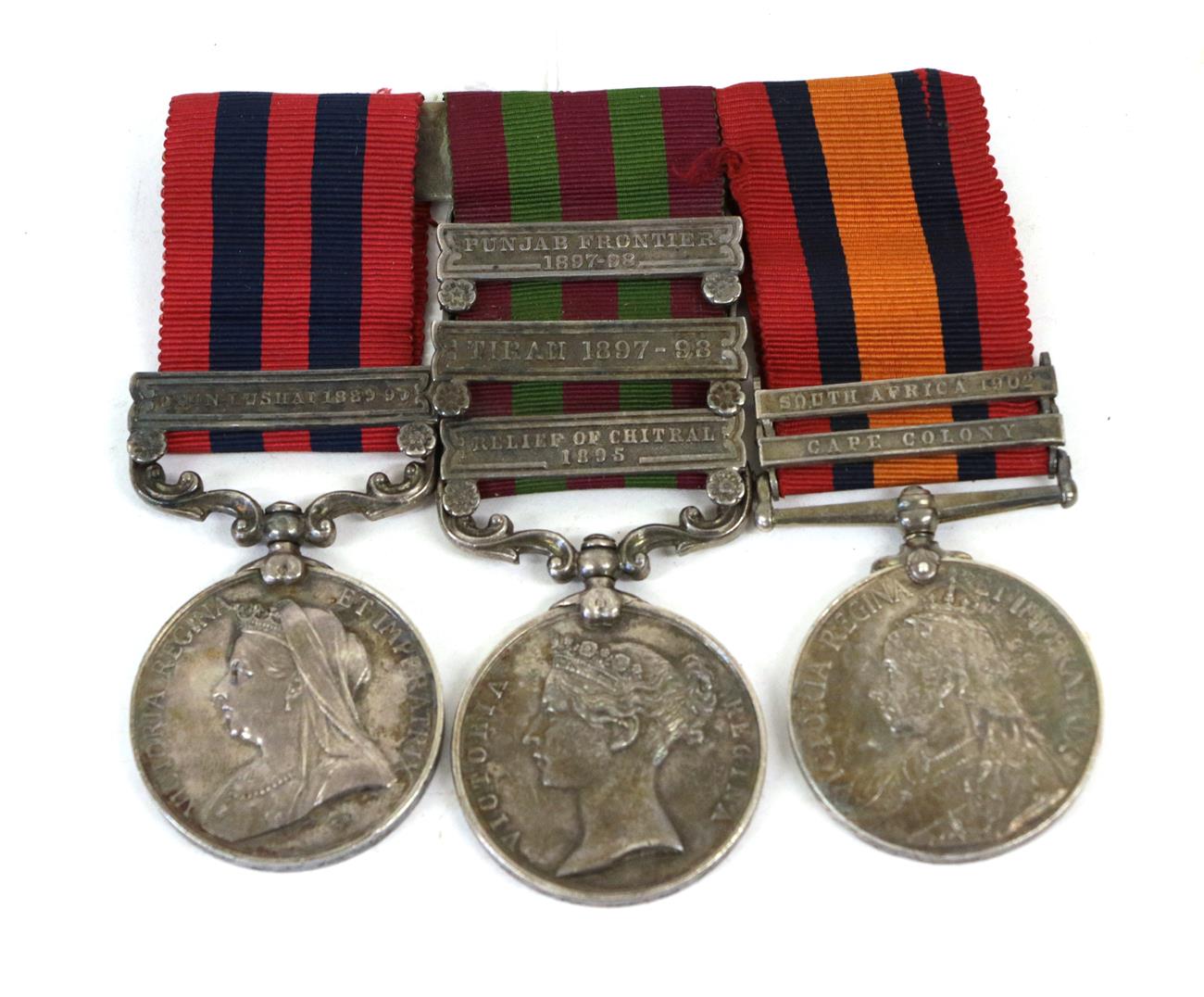 Lot 33 - Three Victorian Campaign Medals, comprising India General Service Medal 1854 to Lieutt.N.G....