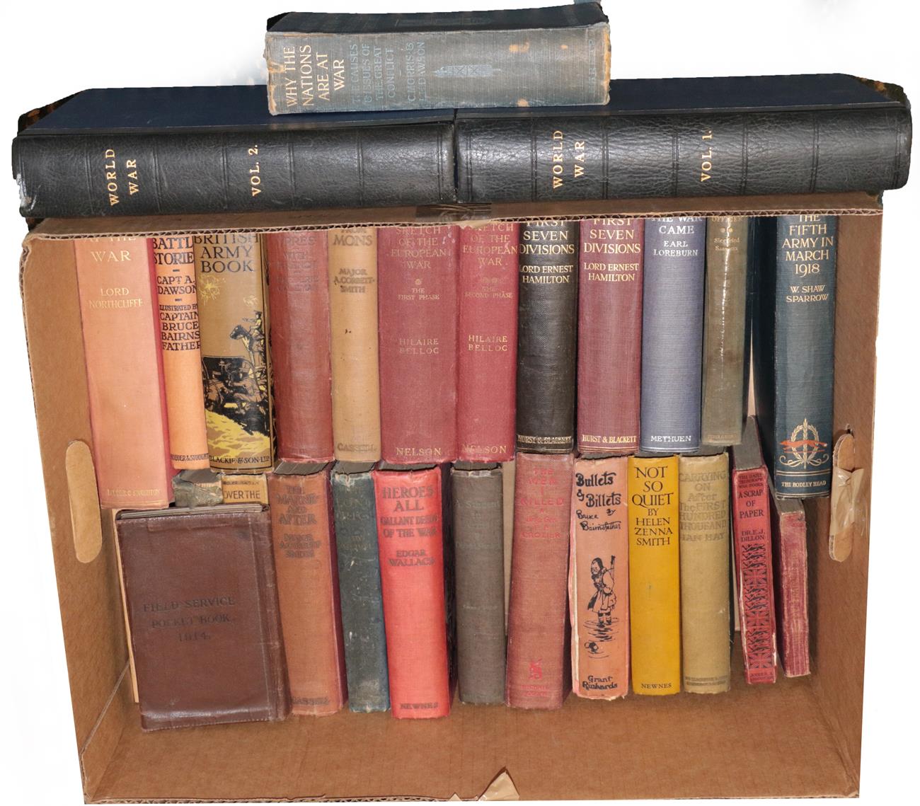 Lot 58 - A Collection of Thirty First World War Related Books, mainly first editions, including Captain...