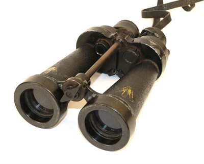 Lot 72 - A Pair of Second World War CF41 7X Naval Binoculars by Barr & Stroud, marked A.P No.1900A,...