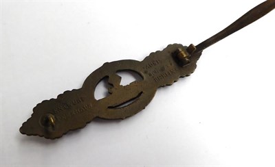 Lot 96 - A German Third Reich U-Boat Combat Clasp, Bronze Class, the reverse with moulded mark ENTWERF AUSF.