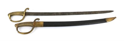 Lot 116 - An 1840 Model Spanish Infantry Briquet Sword, the 69cm single edge steel blade stamped FCA. DE...