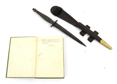 Lot 127 - A Wilkinson's Fairbairn Sykes Second Pattern Fighting Knife, with 17cm hand forged blackened...