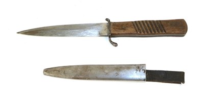 Lot 142 - A First World War German Army Issue ''Grabendolch'' Trench Knife, the 15cm steel blade stamped...