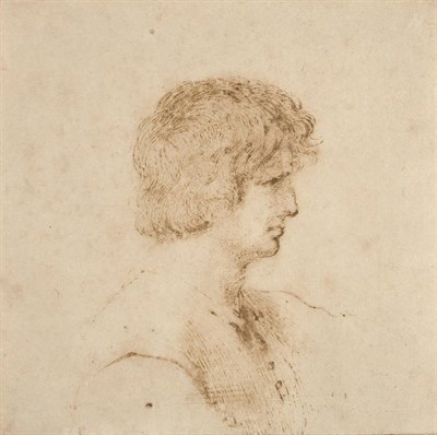 Lot 720 - Follower of Giovanni Francesco Guercino (1591-1666) Portrait of a Young Man Inscribed by a...