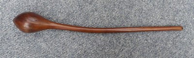 Lot 162 - An Australian Aboriginal Club, with ovoid head and curved tapering haft, 52cm; a Dyak Mandau...