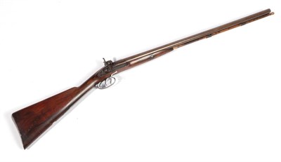 Lot 237 - A 19th Century 12 Bore Side by Side Double Barrel Percussion Sporting Gun by J Batchelor, the...