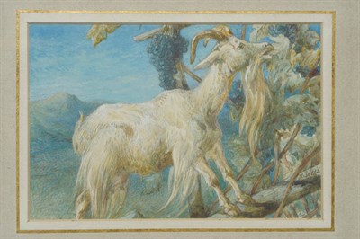 Lot 733 - Attributed to Harrison William Weir (1824-1906) Goat in a vineyard Signed and dated 1884,...