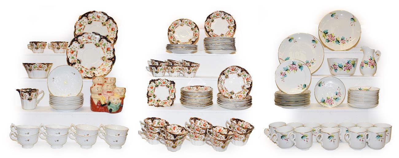 Lot 31 - A comprehensive Edwardian Duchess china teaset (58 pieces) together with a 19th century hand...