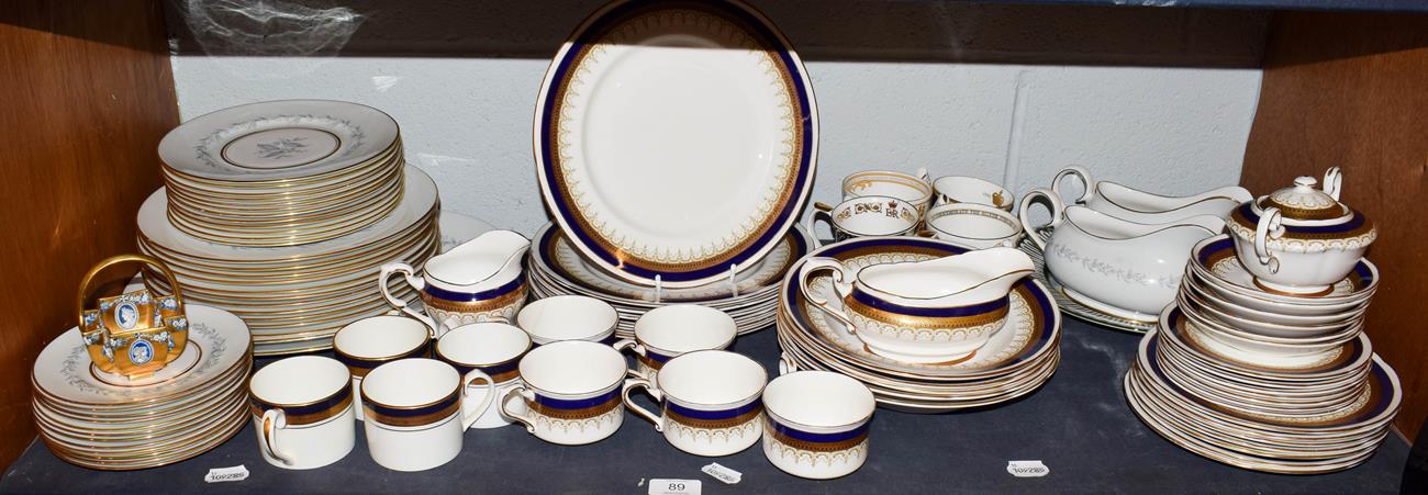 Lot 89 - Ceramics including a Paragon Sterling pattern part service, a further part dinner service and...