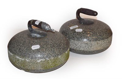 Lot 103 - Two early 20th century curling stones