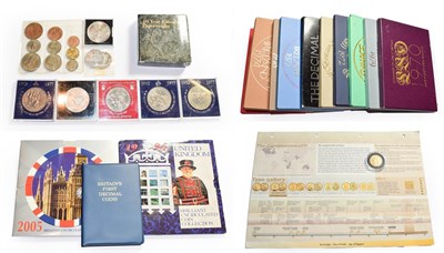 Lot 142 - An Elizabeth II sovereign dated 1982 together with a quantity of British pre-decimal coins and coin