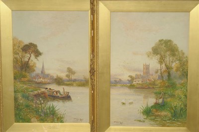 Lot 746 - W. Stuart Lloyd RBA (fl.1875-1929) "Gloucester"; "Cirencester" Signed and inscribed on the original