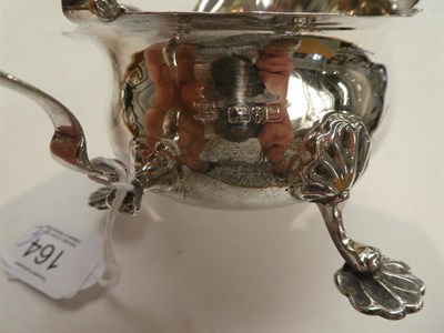 Lot 164 - Two George V silver sauce boats, one marked for Chester 1916 by Barker Brothers, the other...