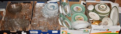 Lot 192 - A group of ceramics and glass including a Victorian dessert service with eighteen plates and...
