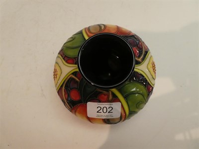 Lot 202 - A modern Moorcroft vase with fruit pattern impressed factory marks