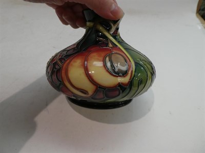 Lot 202 - A modern Moorcroft vase with fruit pattern impressed factory marks