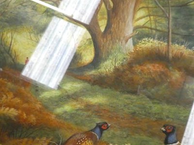 Lot 1007 - After Archibald Thorburn FZS (1860-1935), Pheasants in woodland, bears signature and date 1901,...