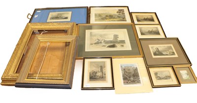 Lot 1031A - A collection of late 19th and early 20th century prints, including sea views and landscapes,...