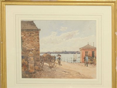 Lot 762 - Paul Emile Lecomte (1877-1950) French "Dinard" Signed and inscribed, pencil and watercolour, 22.5cm