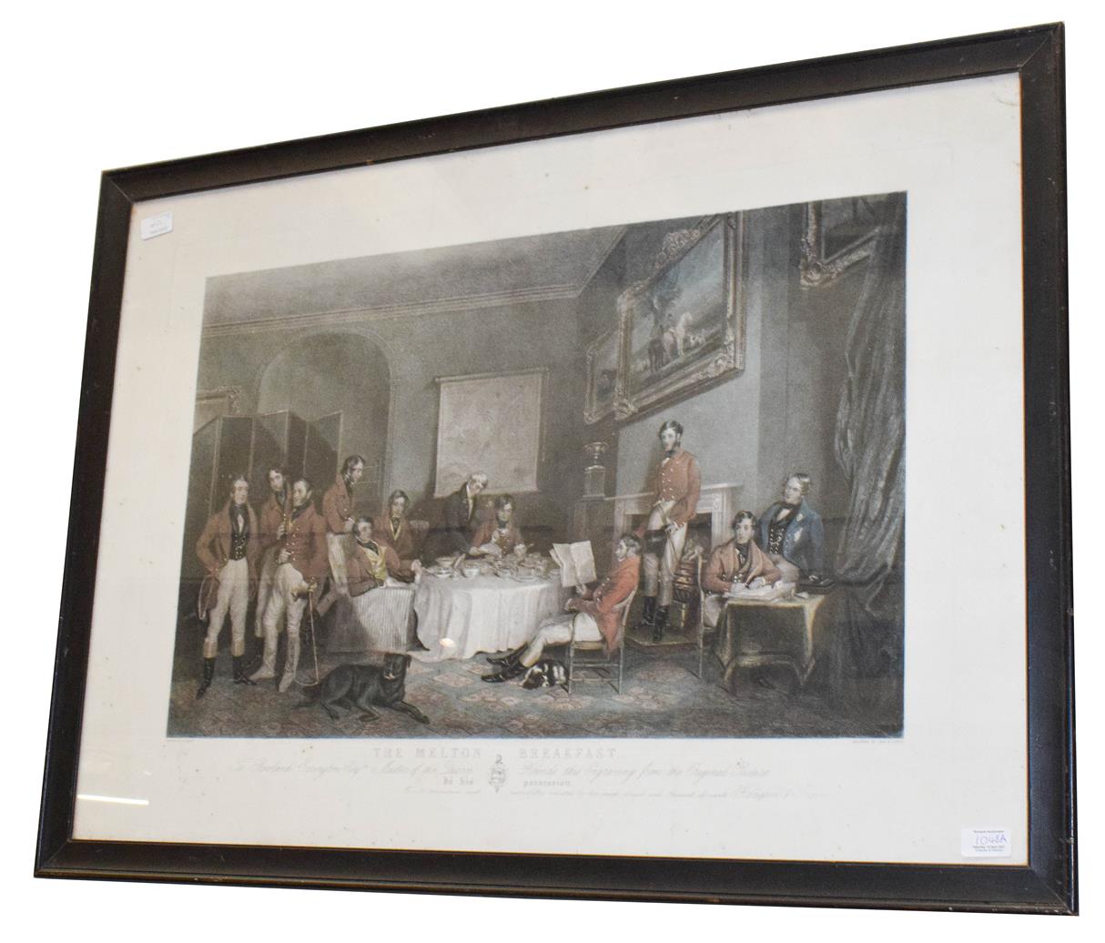 Lot 1048 - After Francis Grant, the Melton Breakfast, print, 55cm by 80cm