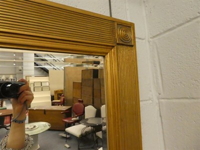Lot 1067 - A modern rectangular gilt framed mirror 110cm by 80cm together with a smaller example 80cm by...